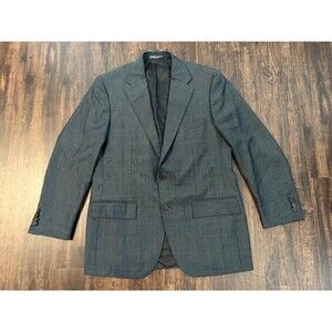 Polo Ralph Lauren Blazer 40R 100% Wool Dark Gray Charcoal Preppy Italy Made